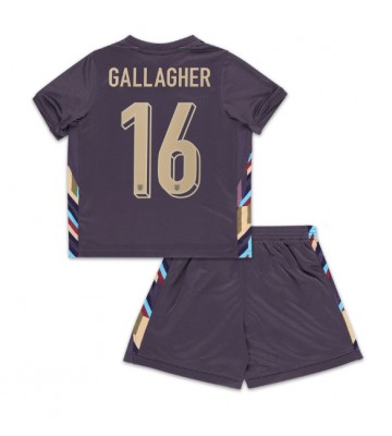 England Conor Gallagher #16 Bortaställ Barn EM 2024 Kortärmad (+ Korta byxor)